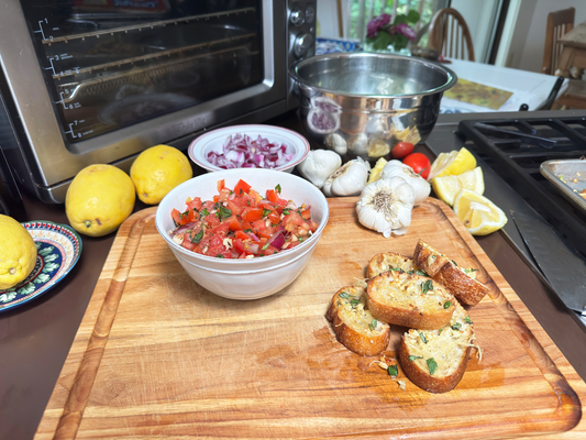 Bruschetta al pomodoro - corso di cucina